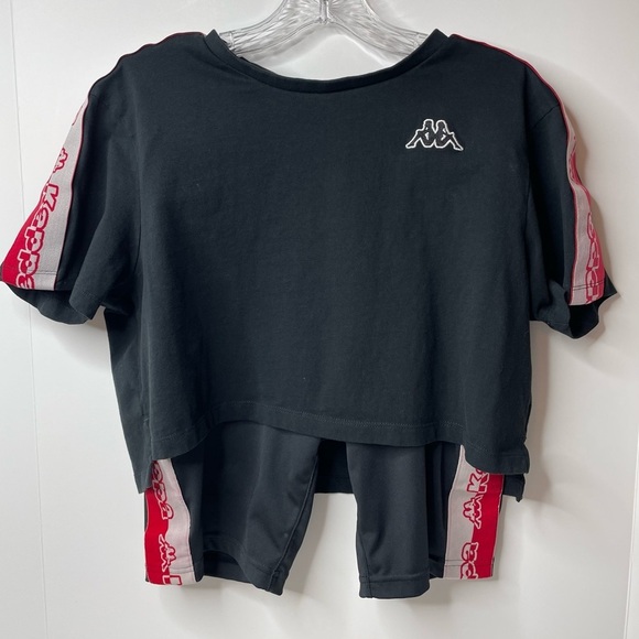 Kappa Crop Top & Bike Shorts Set Small/Medium - Picture 1 of 11